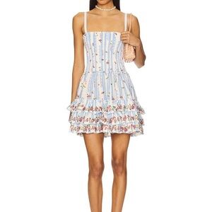Floral Striped Summer Dress